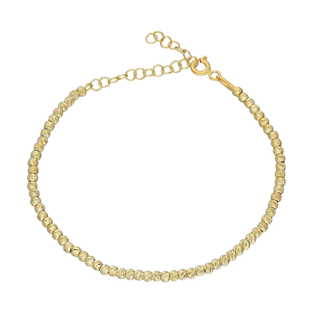 Kalemli Dorica Toplu Bileklik | 925 Ayar Gümüş — Gold — beyaz fon #RENK_gold