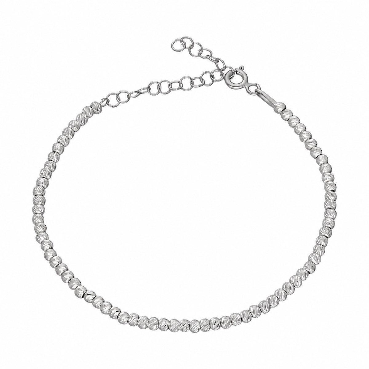 Kalemli Dorica Toplu Bileklik | 925 Ayar Gümüş — Silver — beyaz fon #RENK_silver