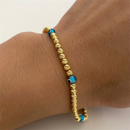 Kalemli Dorica Toplu Nazarlı Bileklik | 925 Ayar Gümüş – Jeweliay Jewelry – 5