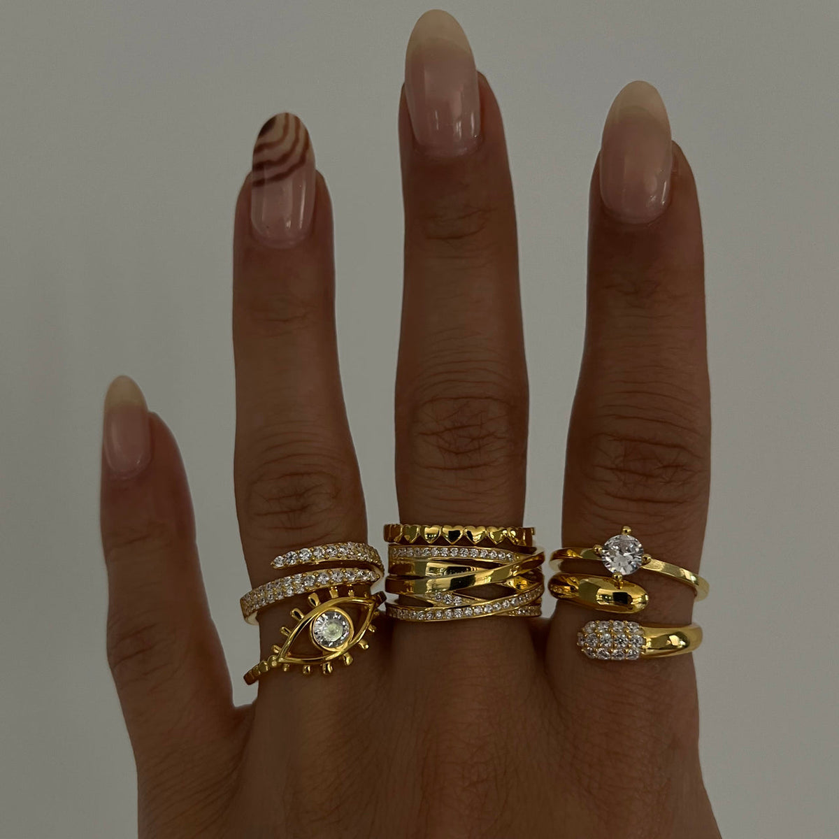 Kalp Sıralı Yüzük | 925 Ayar Gümüş – Jeweliay Jewelry – 4