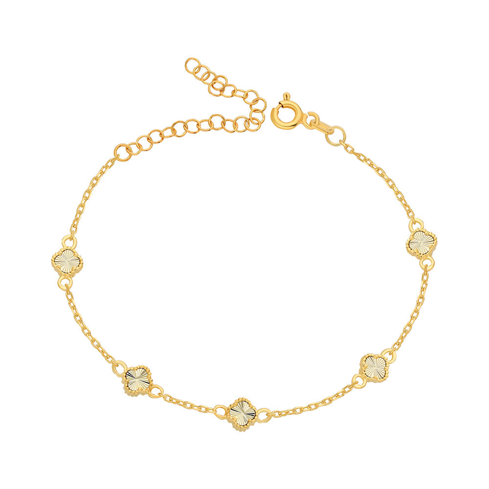 MİNİ 5`Lİ KALEMLİ YONCA BİLEKLİK | 925 GÜMÜŞ