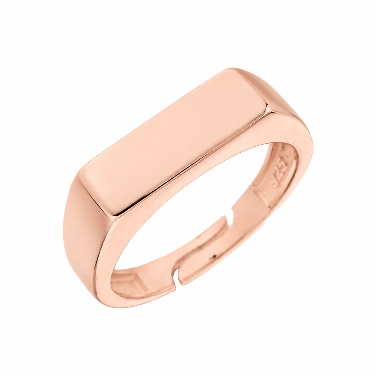 Kişiye Özel Ayarlanabilir İsim Yazılı Yüzük | 925 Ayar Gümüş – Jeweliay Jewelry – 3 – Rose beyaz fon #RENK_rose