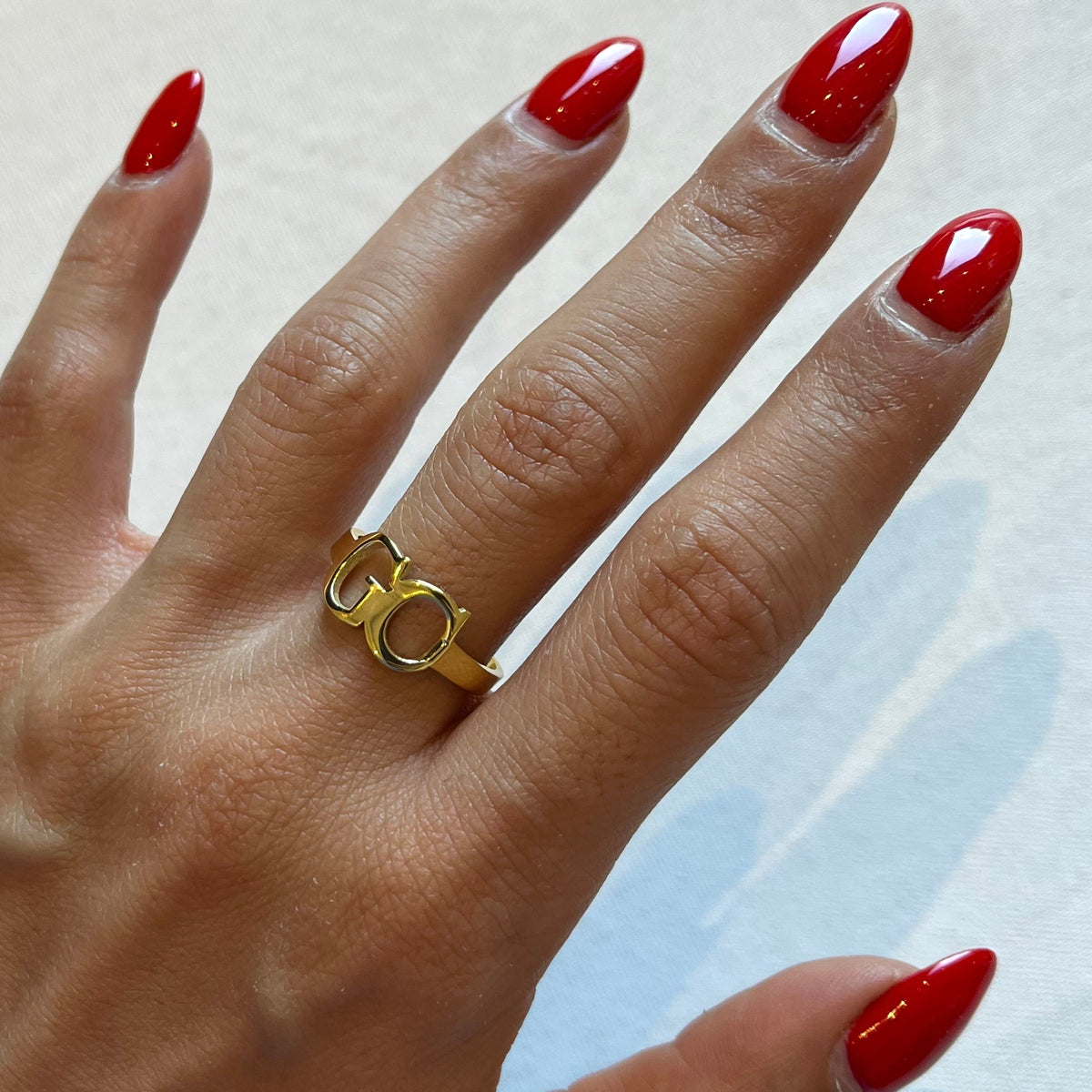 Kişiye Özel Çift Harf Yüzük | 925 Ayar Gümüş – Jeweliay Jewelry – 4