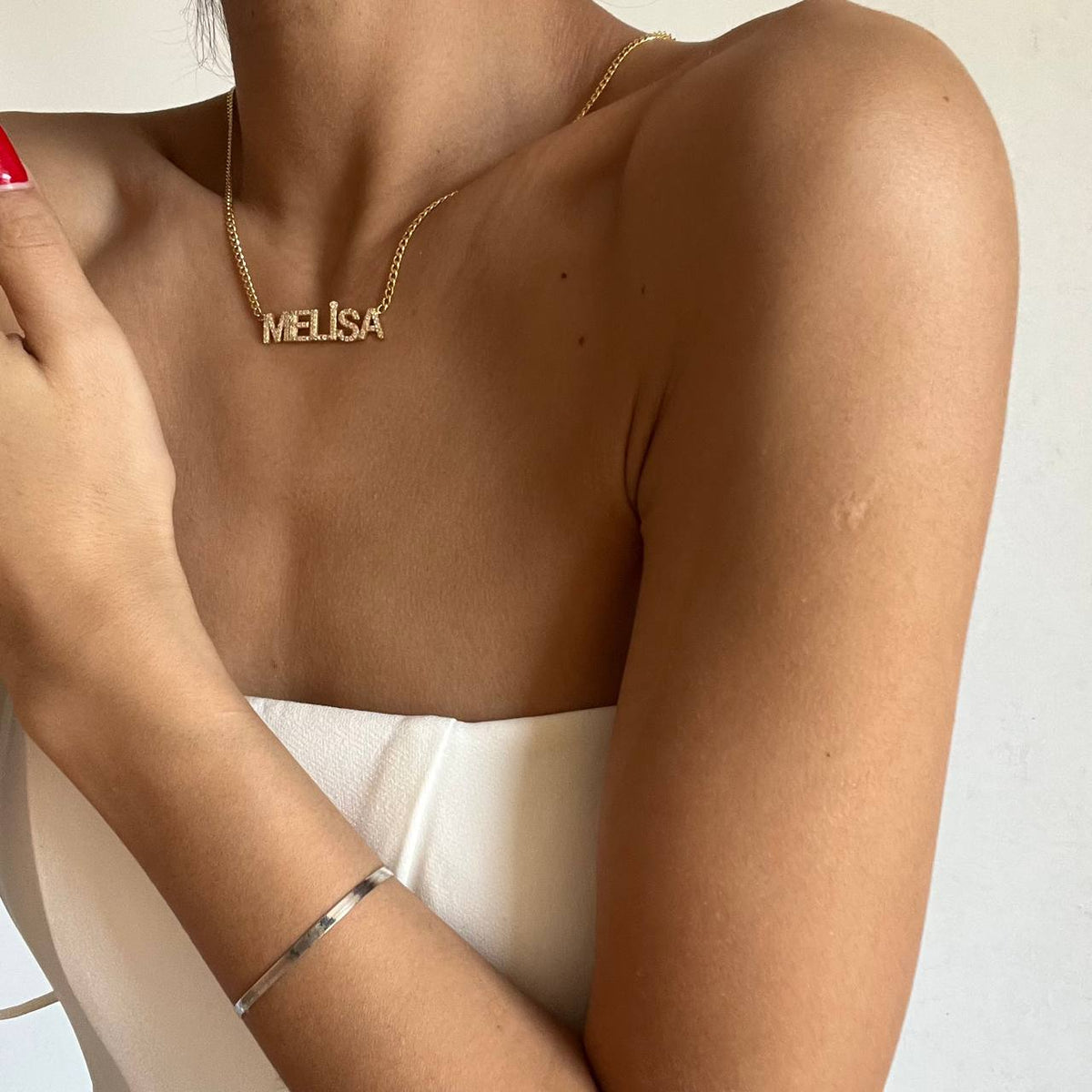Kişiye Özel Full Taşlı İsim Cuban Zincir Kolye | 925 Ayar Gümüş – Jeweliay Jewelry – 5