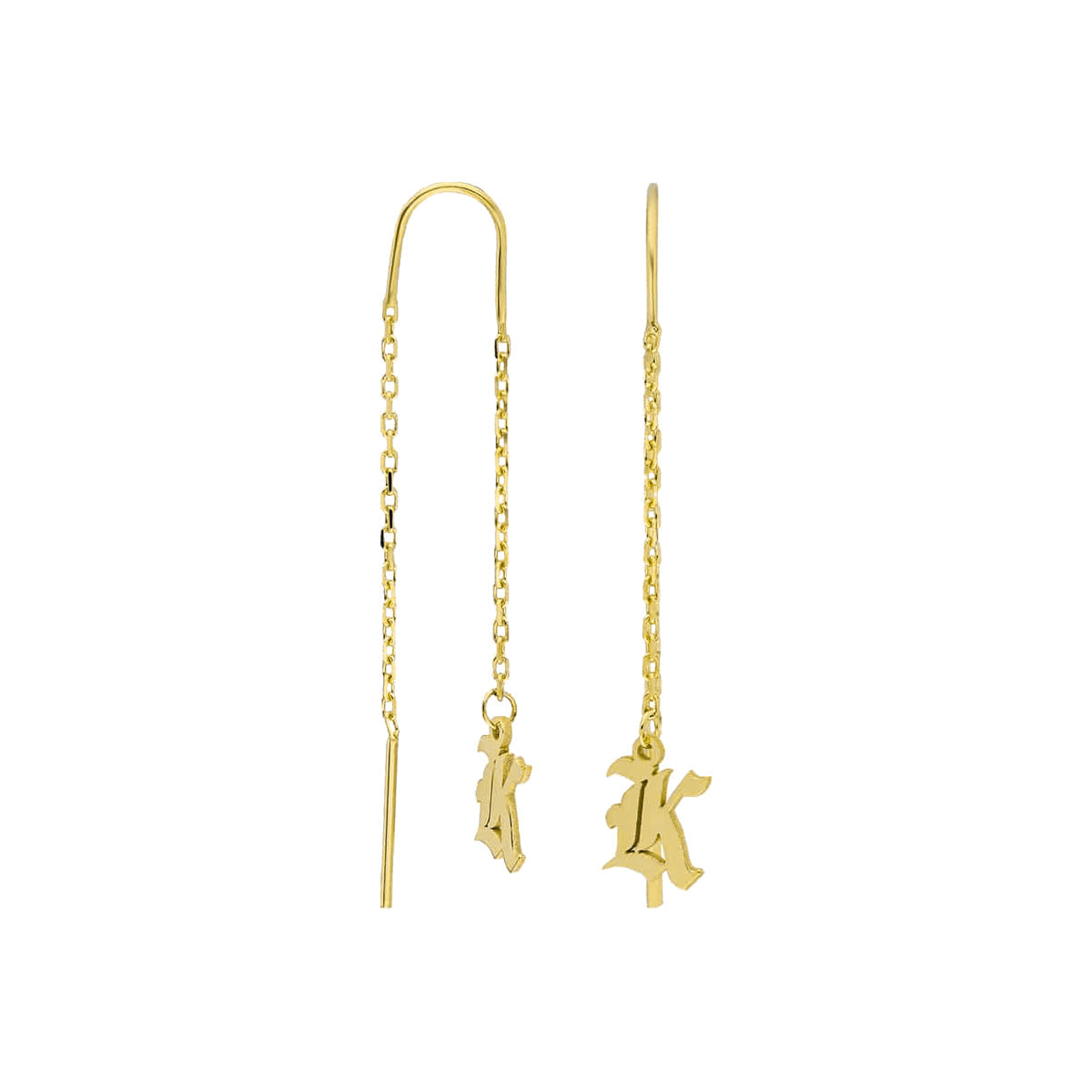Kişiye Özel Gotik Harf Sallantılı Küpe | 925 Ayar Gümüş – Jeweliay Jewelry – 1 – Gold beyaz fon #RENK_gold
