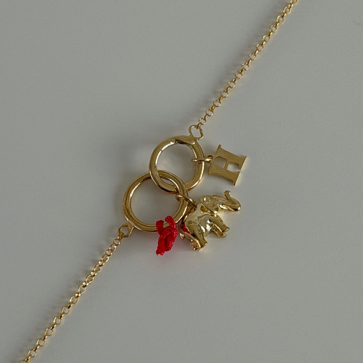Kişiye Özel Harfli Filli Şans Bileklik | 925 Ayar Gümüş – Jeweliay Jewelry – 9