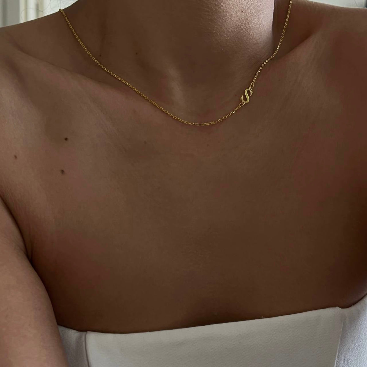Kişiye Özel Harfli Köprücük Kolye | 925 Ayar Gümüş – Jeweliay Jewelry – 10