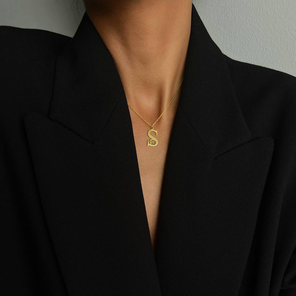 Kişiye Özel İç İçe Büyük ve Küçük Harf Kolye | 925 Ayar Gümüş – Jeweliay Jewelry – 5