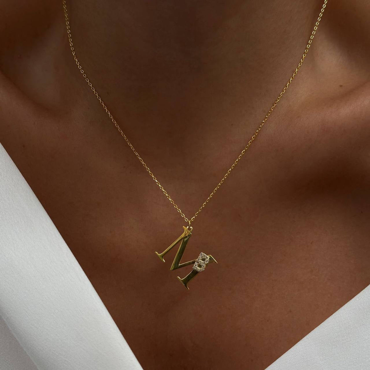 Kişiye Özel İki Harfli Kombo Kolye | 925 Ayar Gümüş – Jeweliay Jewelry – 17