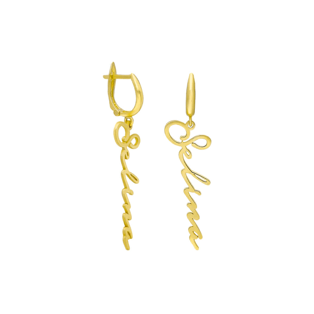 Kişiye Özel İmza Yazılı U Mengeç Küpe | 925 Ayar Gümüş – Jeweliay Jewelry – 1 – Gold beyaz fon #RENK_gold