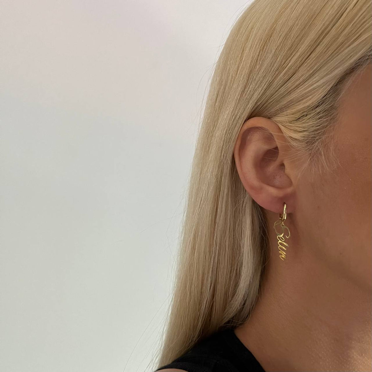 Kişiye Özel İmza Yazılı U Mengeç Küpe | 925 Ayar Gümüş – Jeweliay Jewelry – 4