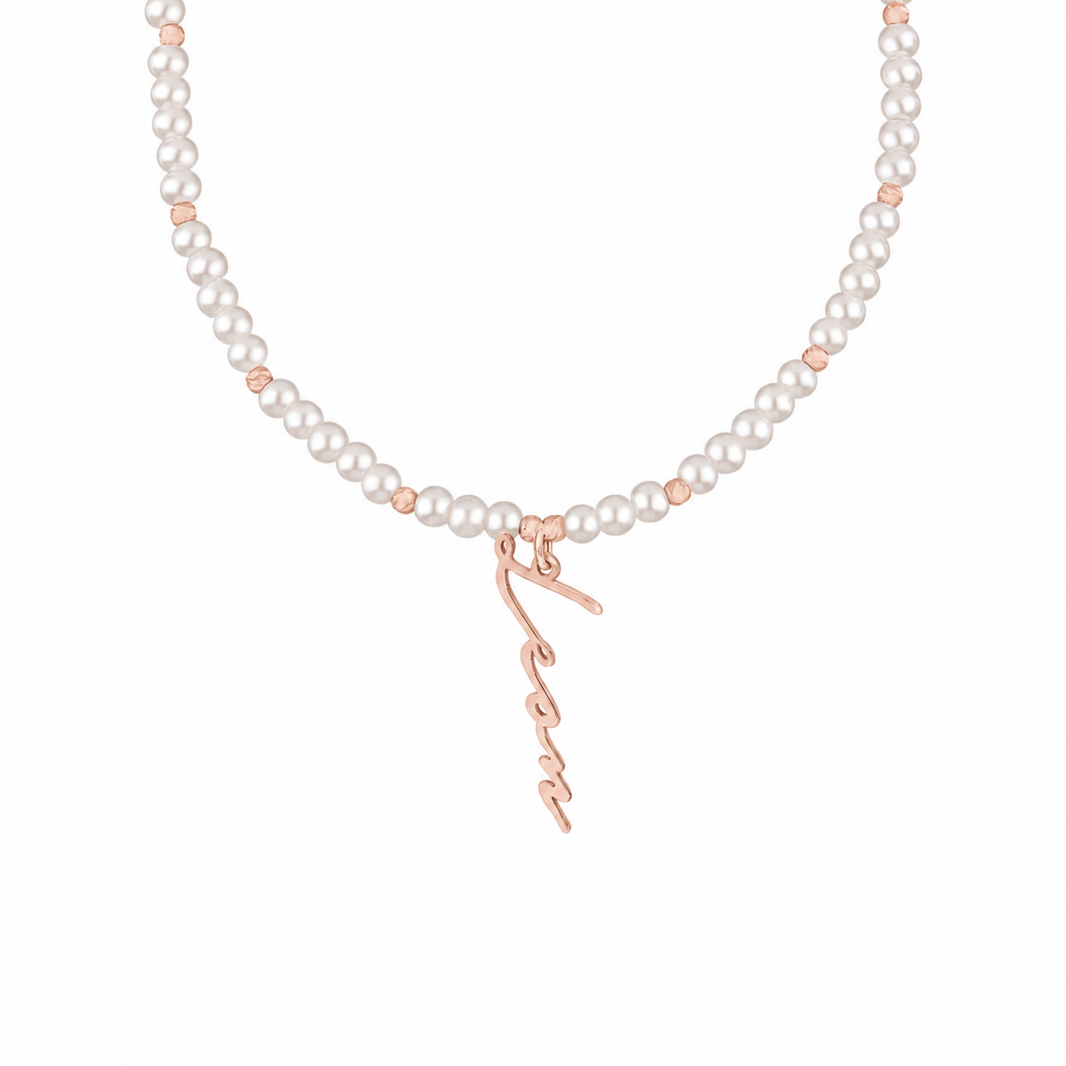 Kişiye Özel İncili İmza İsim Kolye | 925 Ayar Gümüş – Jeweliay Jewelry – 3 – Rose beyaz fon #RENK_rose