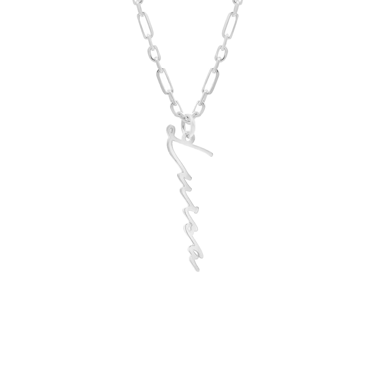 Kişiye Özel İsim Yazılı 3+1 Forse Zincir Kolye | 925 Ayar Gümüş – Jeweliay Jewelry – 2 – Silver beyaz fon #RENK_silver
