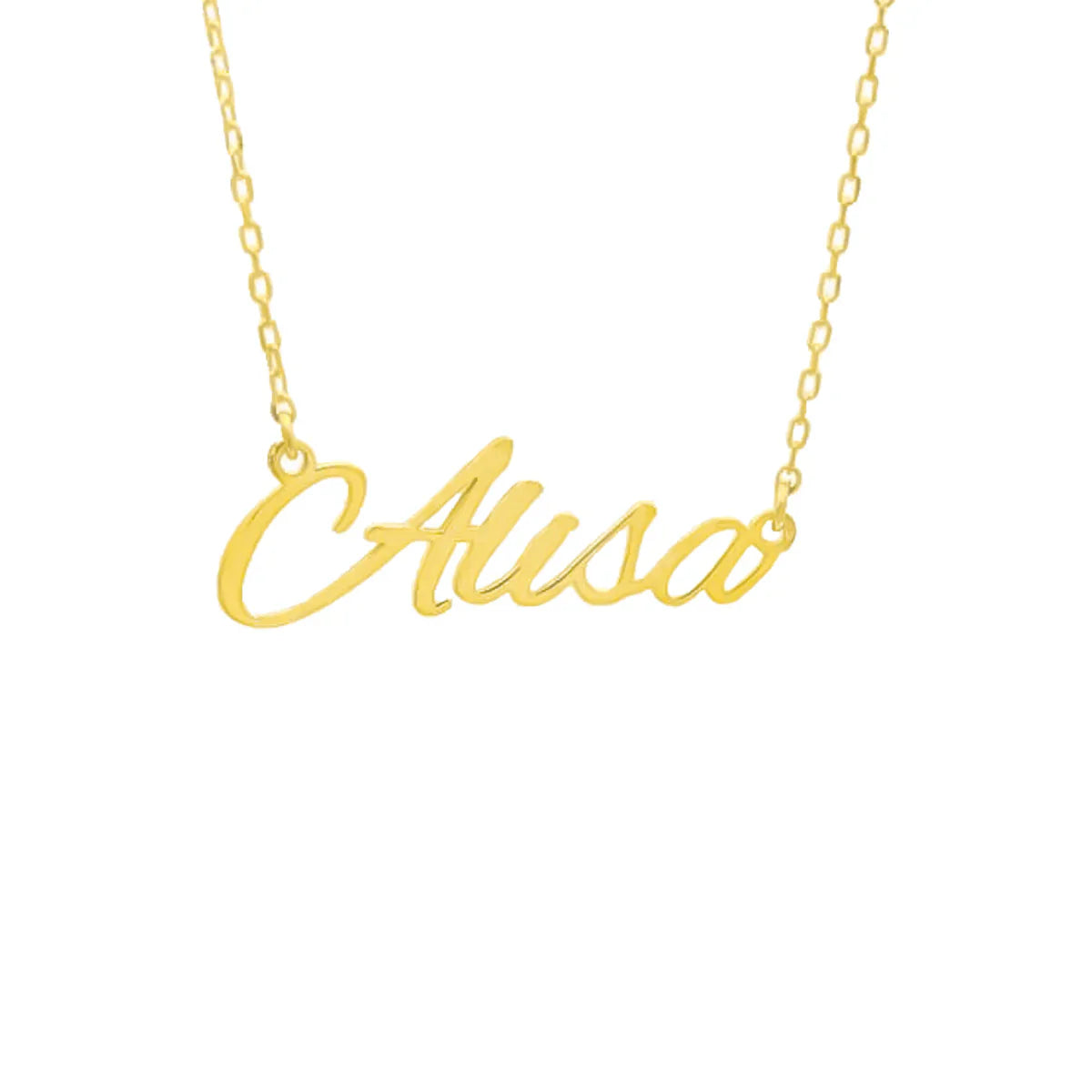 Kişiye Özel İsim Yazılı Alex Brush Font Kolye | 925 Ayar Gümüş – Jeweliay Jewelry – 5 – Gold beyaz fon #RENK_gold