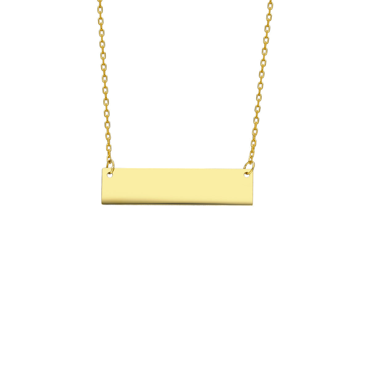 Kişiye Özel İsim Yazılı Dikdörtgen Plaka Kolye | 925 Ayar Gümüş – Jeweliay Jewelry – 1 – Gold beyaz fon #RENK_gold