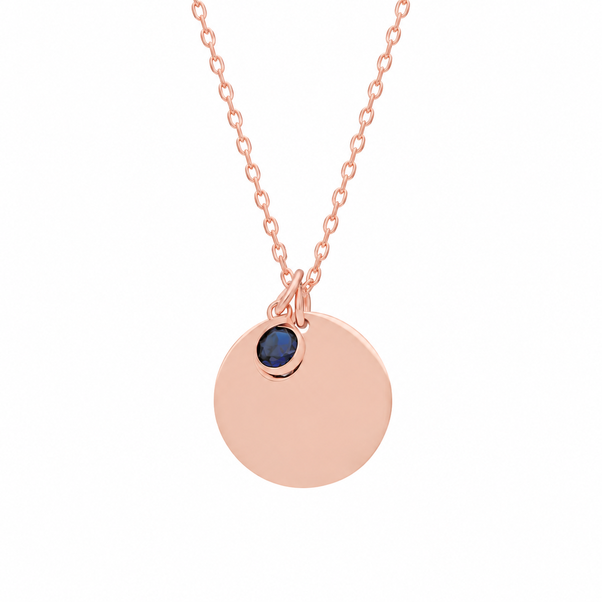 Kişiye Özel İsim Yazılı Doğum Taşı Plaka Kolye | 925 Ayar Gümüş – Jeweliay Jewelry – 6 – Rose beyaz fon #RENK_rose