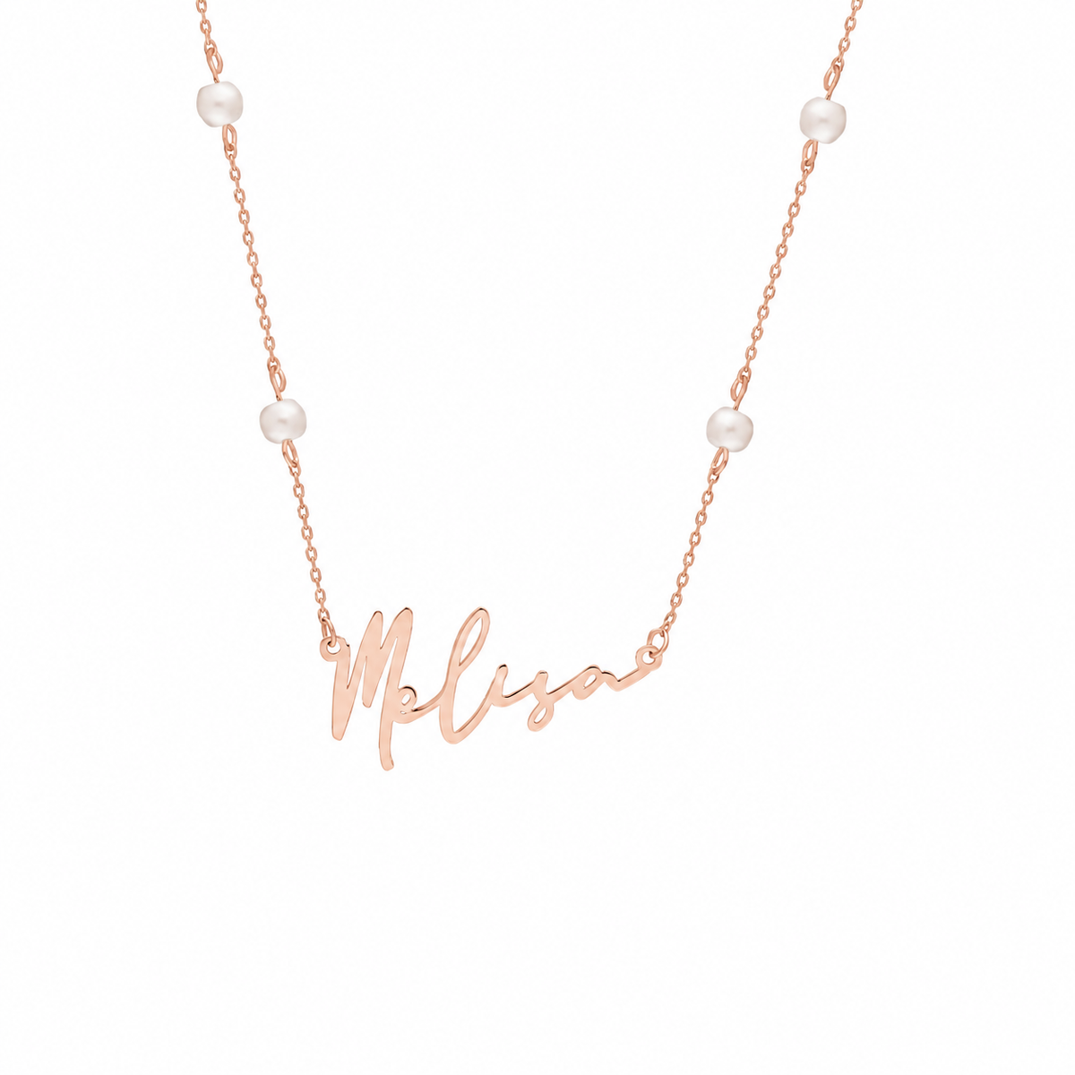 Kişiye Özel İsim Yazılı Fontlu Kapama Taşlı Kolye | 925 Ayar Gümüş – Jeweliay Jewelry – 3 – Rose beyaz fon #RENK_rose