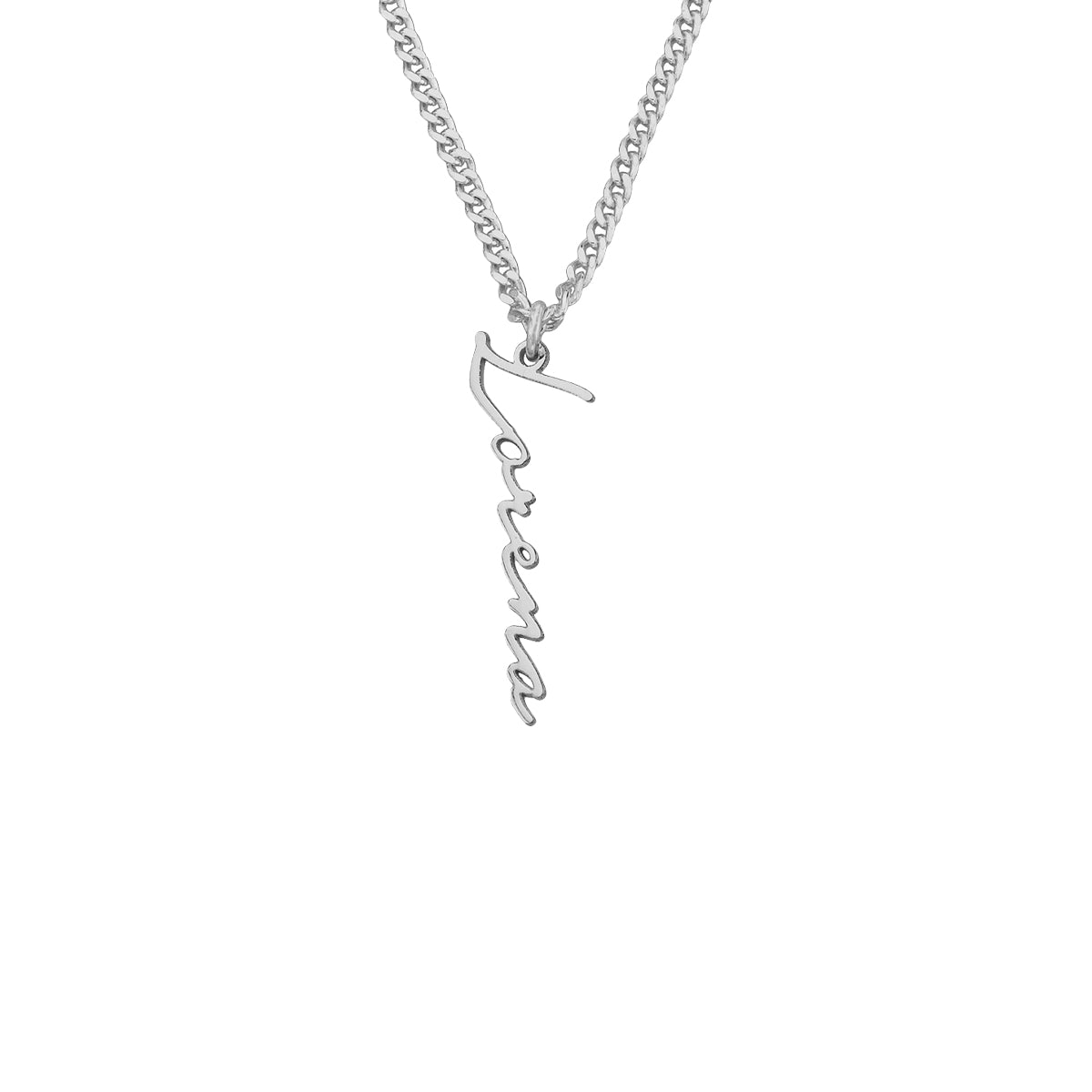Kişiye Özel İsim Yazılı Gurmet Zincir Kolye | 925 Ayar Gümüş – Jeweliay Jewelry – 2 – Silver beyaz fon #RENK_silver