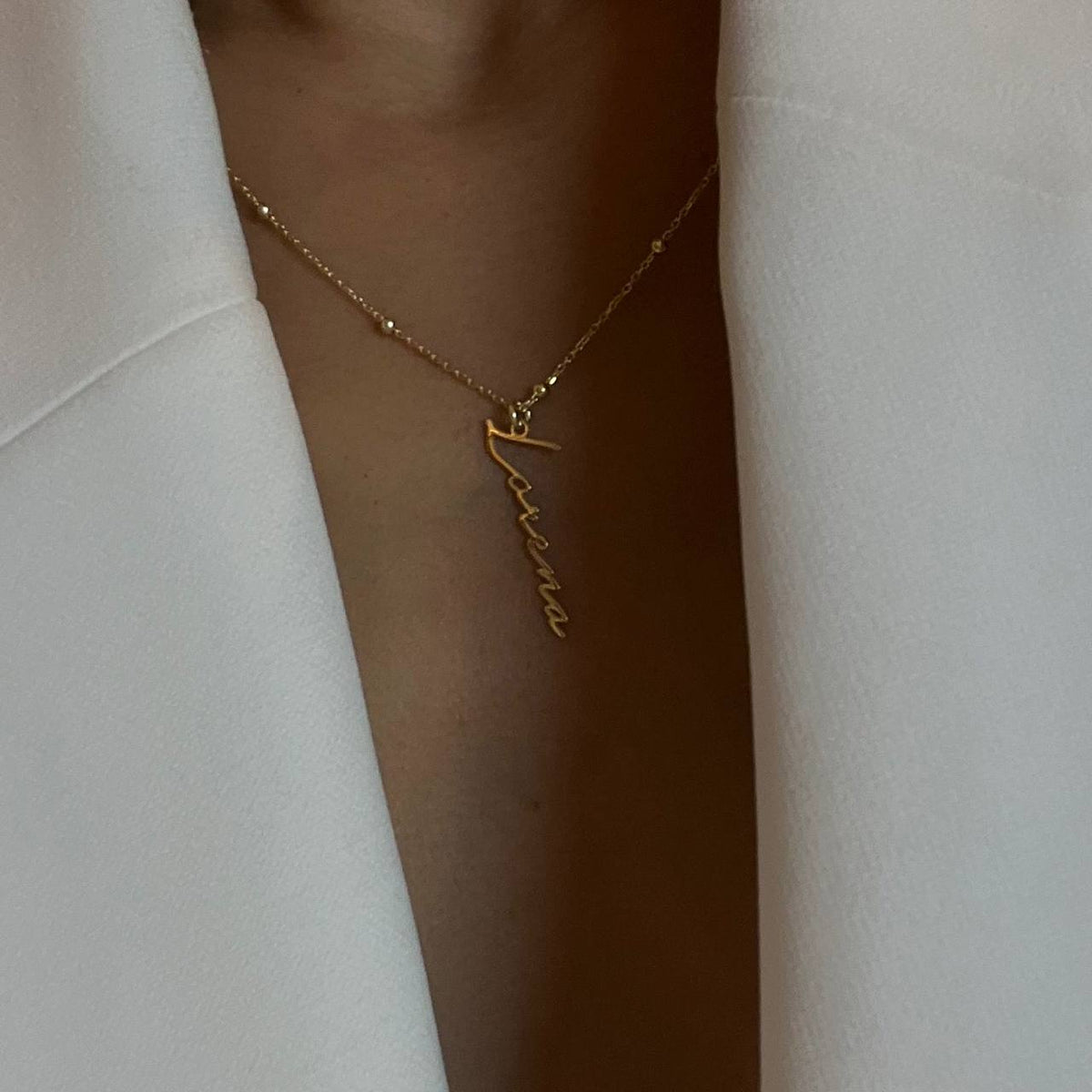 Kişiye Özel İsim Yazılı İmza Top Zincir Kolye | 925 Ayar Gümüş – Jeweliay Jewelry – 4