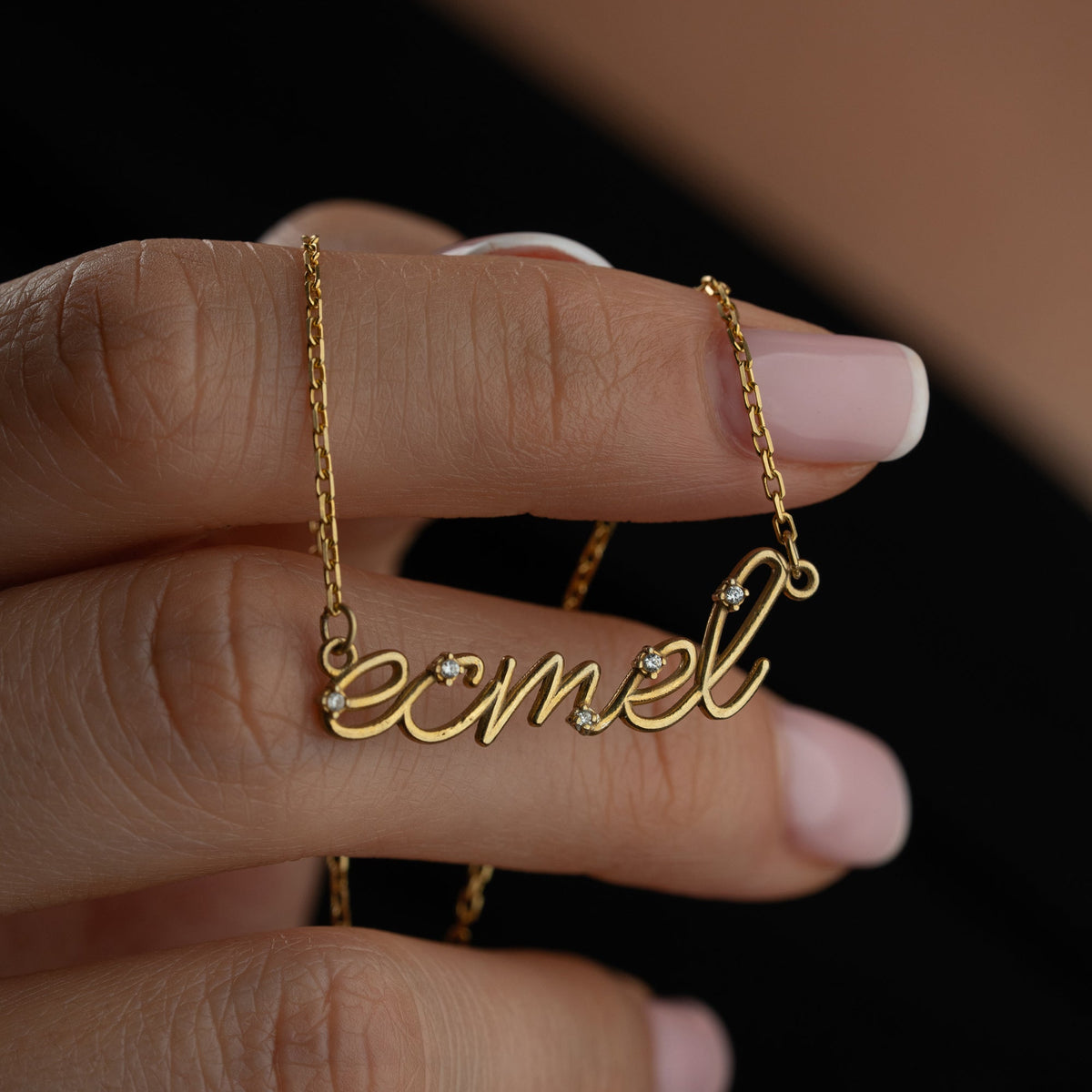 Kişiye Özel İsim Yazılı Işıltılı Kolye | 925 Ayar Gümüş – Jeweliay Jewelry – 8