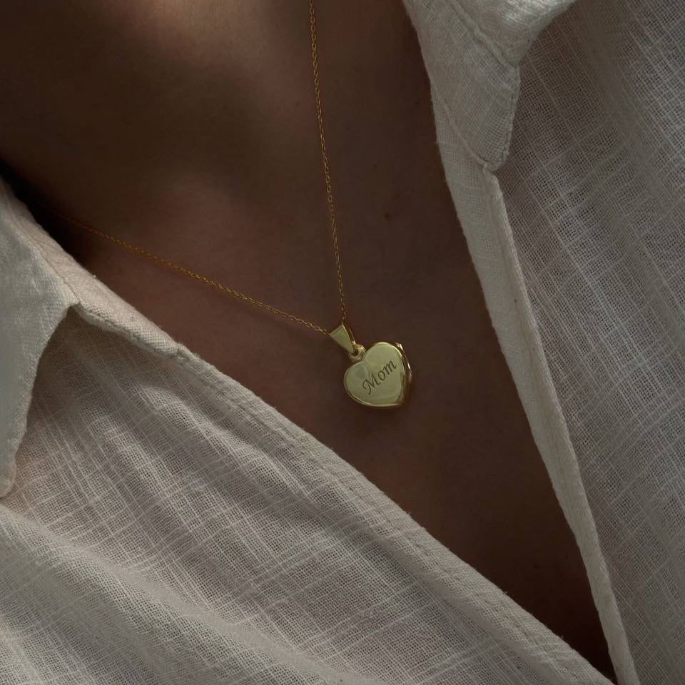 Kişiye Özel İsim Yazılı Kapaklı Kalp Kolye | 925 Ayar Gümüş – Jeweliay Jewelry – 4