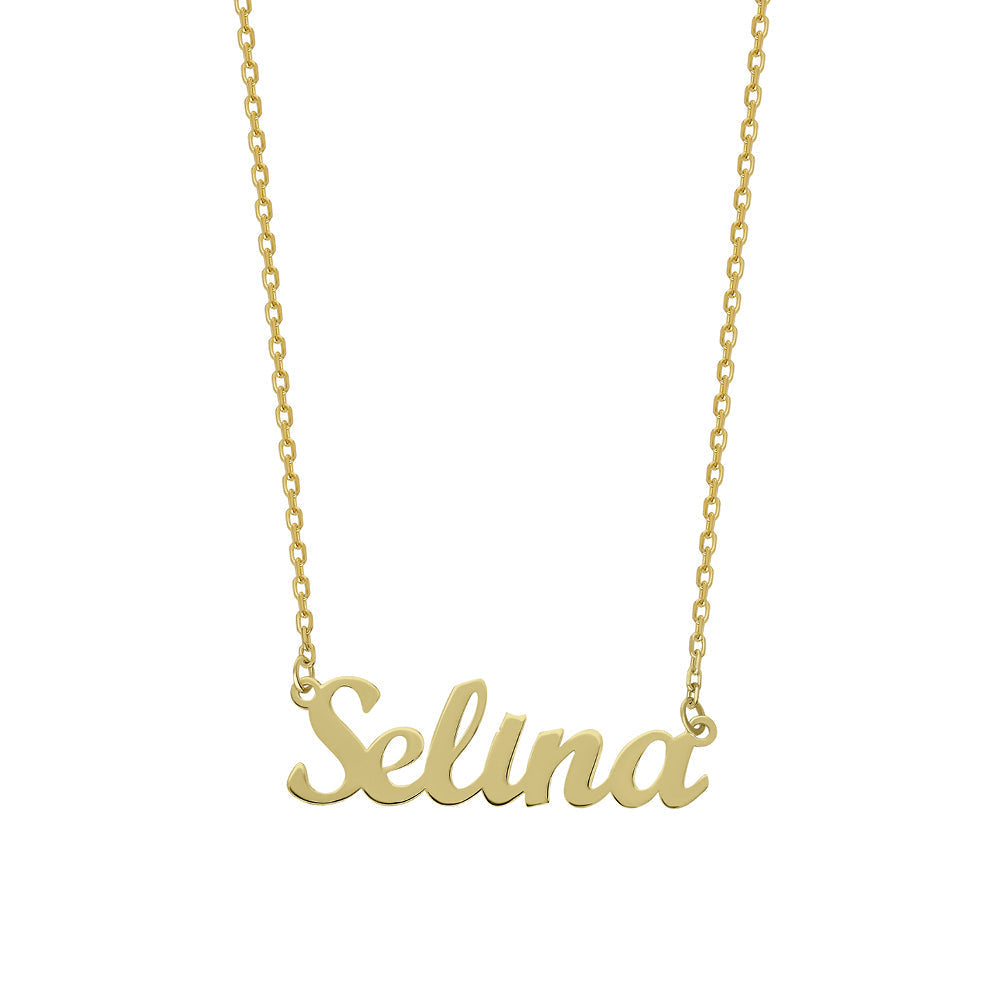 Kişiye Özel Yuvarlak El Yazısı İsim Kolye | 925 Ayar Gümüş – Jeweliay Jewelry – 1 – Gold beyaz fon #RENK_gold