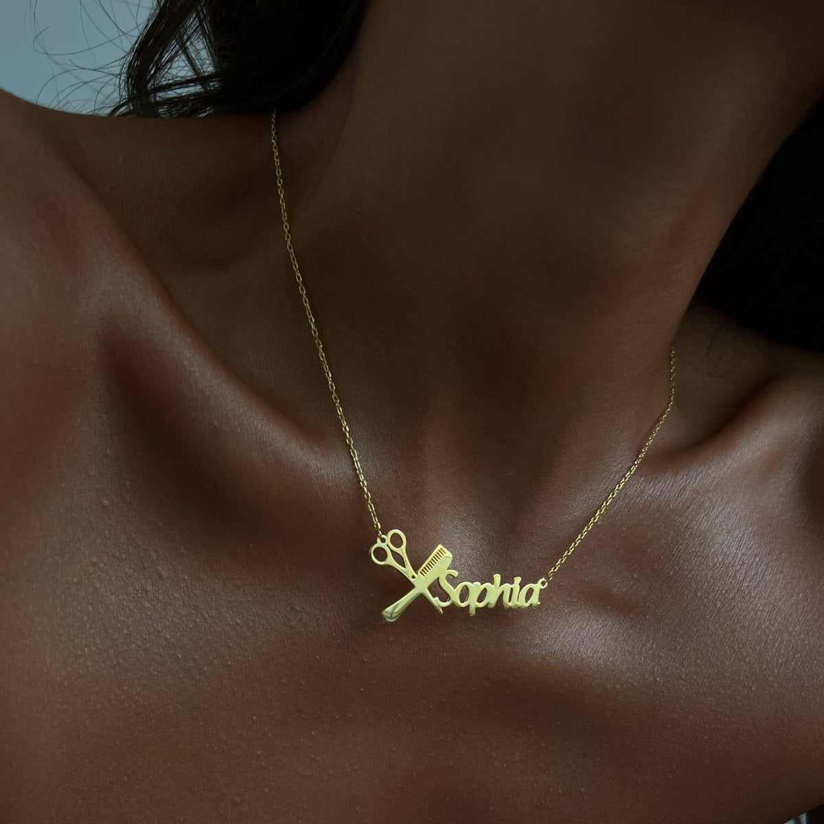 Kişiye Özel İsim Yazılı Kuaför Kolye | 925 Ayar Gümüş – Jeweliay Jewelry – 5