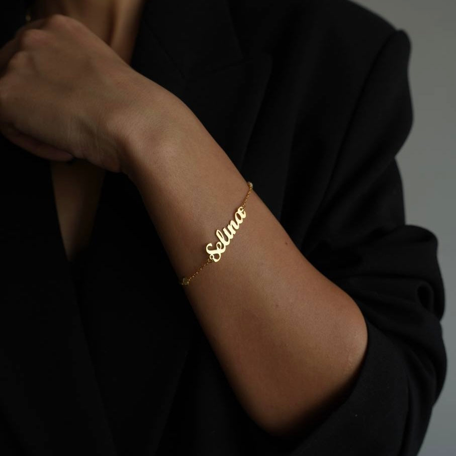 Kişiye Özel İsim Yazılı Kapama Taşlı Bileklik | 925 Ayar Gümüş – Jeweliay Jewelry – 5