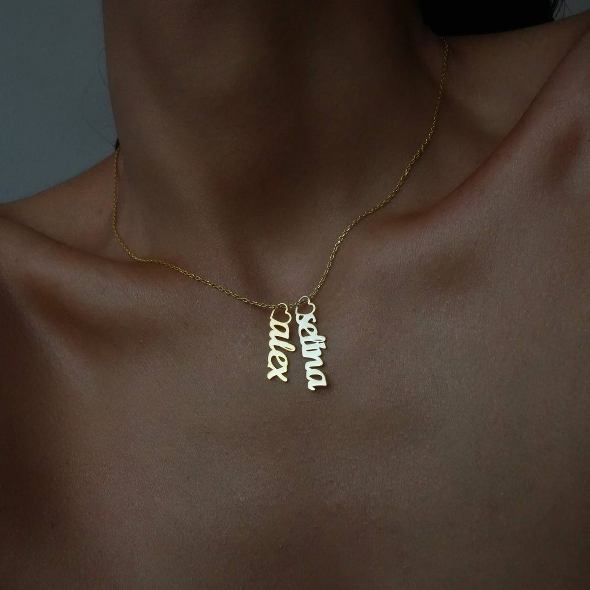Kişiye Özel Kalpli İsim Sallantılı Kolye | 925 Ayar Gümüş – Jeweliay Jewelry – 5
