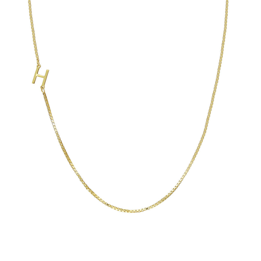 Kişiye Özel Köprücük Harf Küp Zincir Kolye | 925 Ayar Gümüş – Jeweliay Jewelry – 2 – Gold beyaz fon #RENK_gold