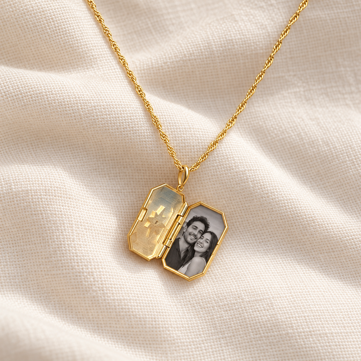 Kişiye Özel Kutup Yıldızı Fotoğraflı Kapaklı Kolye | 925 Ayar Gümüş – Jeweliay Jewelry – 2