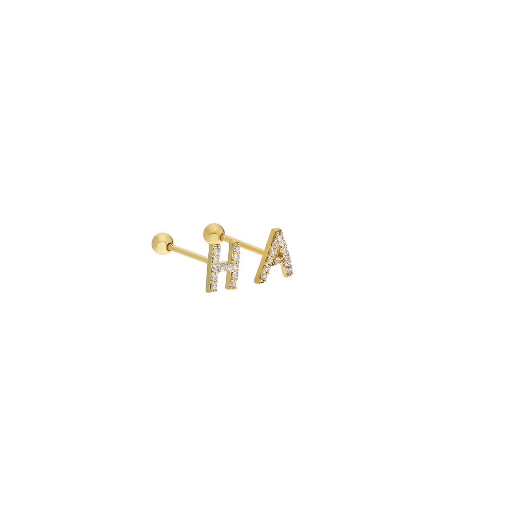 Kişiye Özel Mini Harf Piercing | 925 Ayar Gümüş – Jeweliay Jewelry – 1 – Gold beyaz fon #RENK_gold
