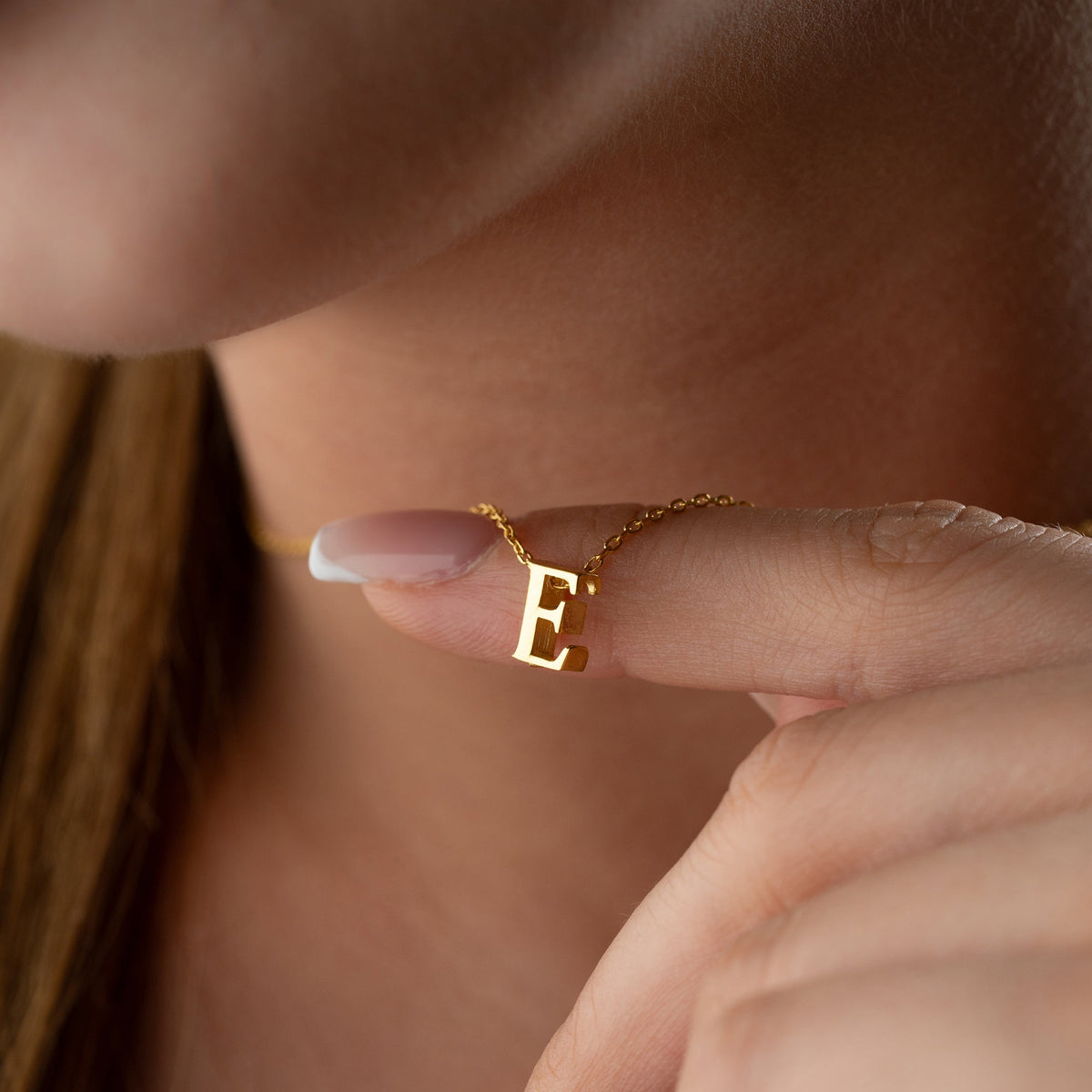 Kişiye Özel Minimal Harf Tasarım Kolye | 925 Ayar Gümüş – Jeweliay Jewelry – 6