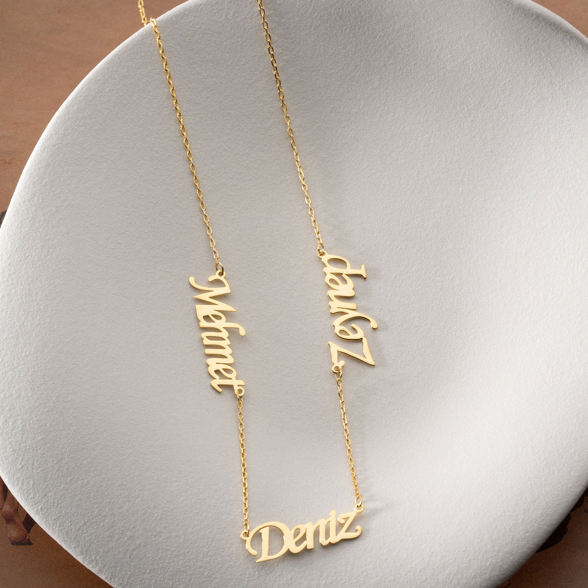 Kişiye Özel Üç İsim Yazılı Aile Kolye | 925 Ayar Gümüş – Jeweliay Jewelry – 5