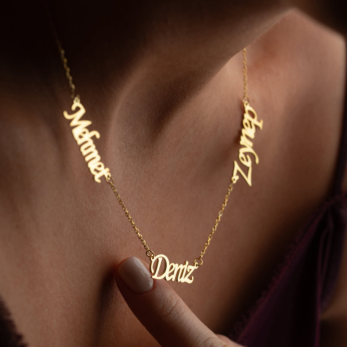 Kişiye Özel Üç İsim Yazılı Aile Kolye | 925 Ayar Gümüş – Jeweliay Jewelry – 9
