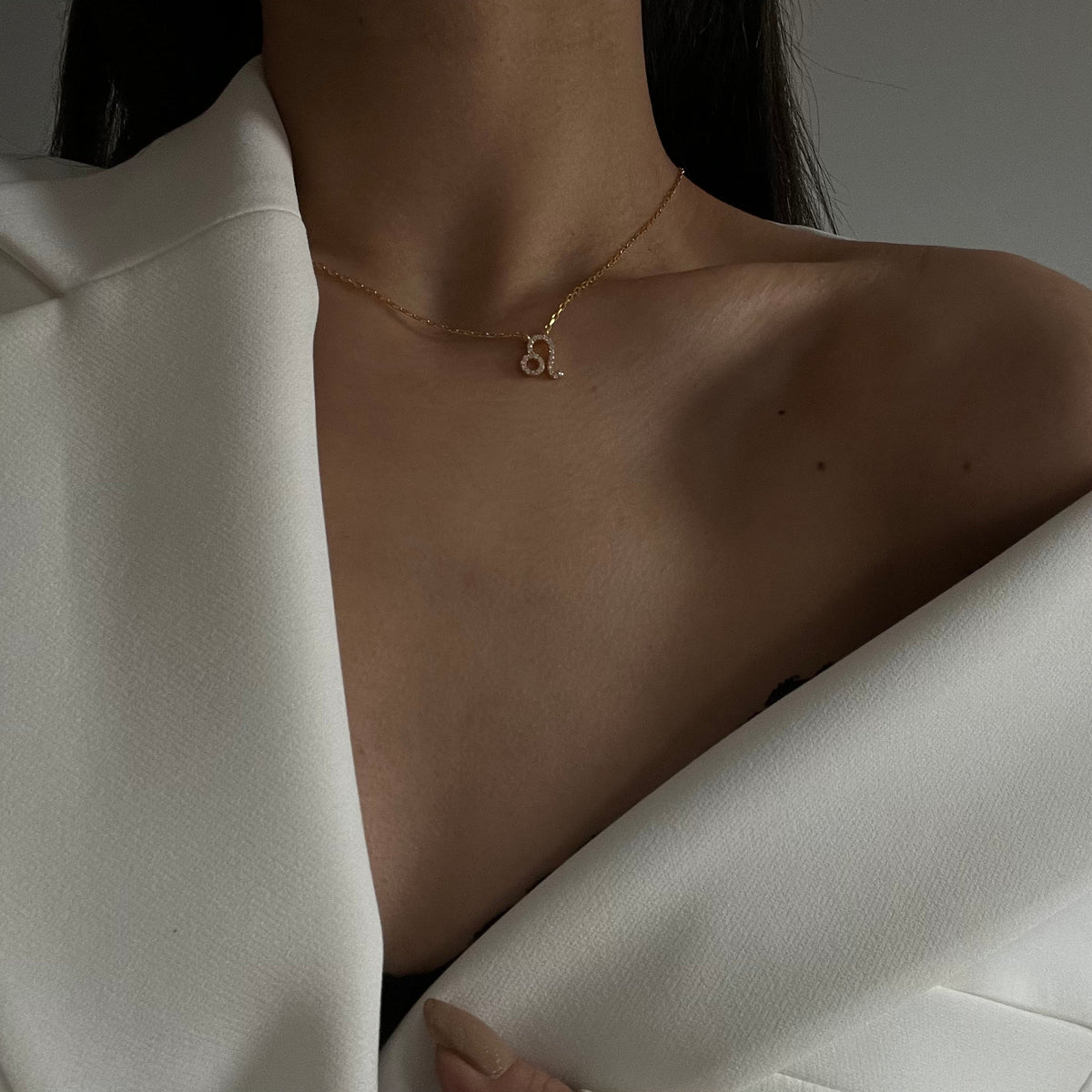 Kişiye Özel Zirkon Taşlı Burç Kolye | 925 Ayar Gümüş – Jeweliay Jewelry – 40