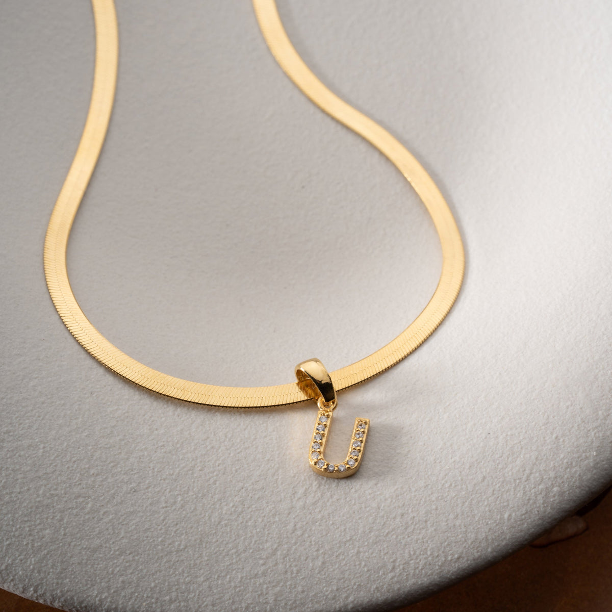 Kişiye Özel Zirkon Taşlı Harf Sallantılı İtalyan Zincir Kolye | 925 Ayar Gümüş – Jeweliay Jewelry – 7