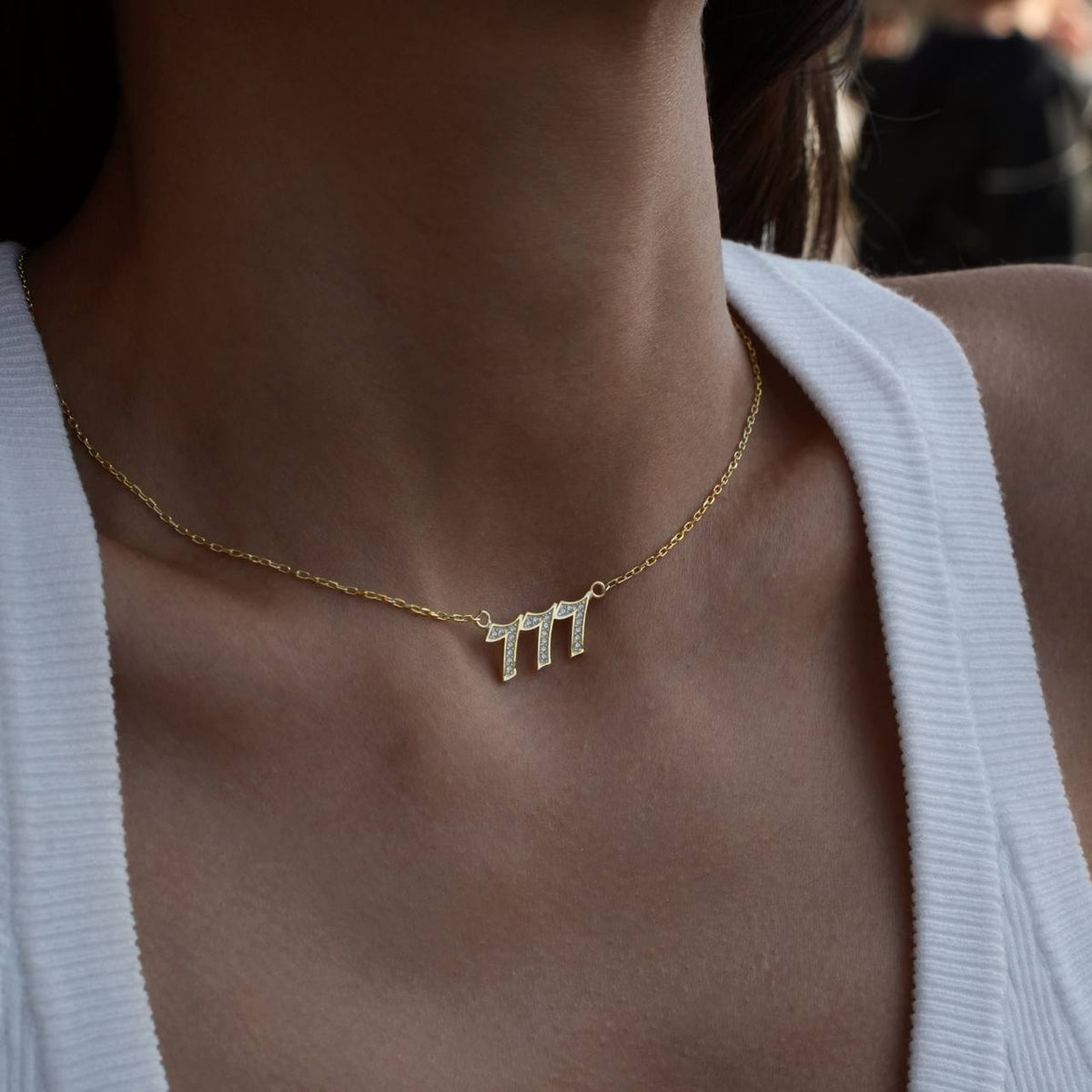 Kişiye Özel Zirkon Taşlı Melek Sayısı Kolye | 925 Ayar Gümüş – Jeweliay Jewelry – 6