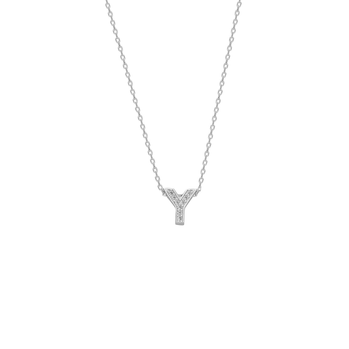 Kişiye Özel Zirkon Taşlı Minimal Harf Kolye | 925 Ayar Gümüş – Jeweliay Jewelry – 5 – Silver beyaz fon #RENK_silver