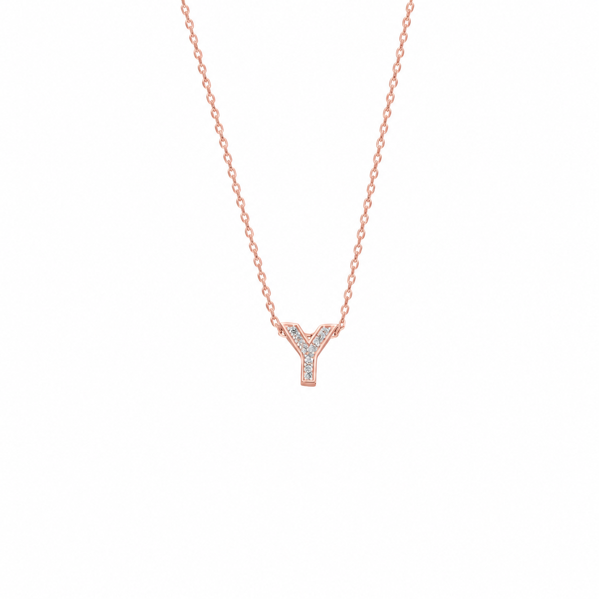 Kişiye Özel Zirkon Taşlı Minimal Harf Kolye | 925 Ayar Gümüş – Jeweliay Jewelry – 6 – Rose beyaz fon #RENK_rose
