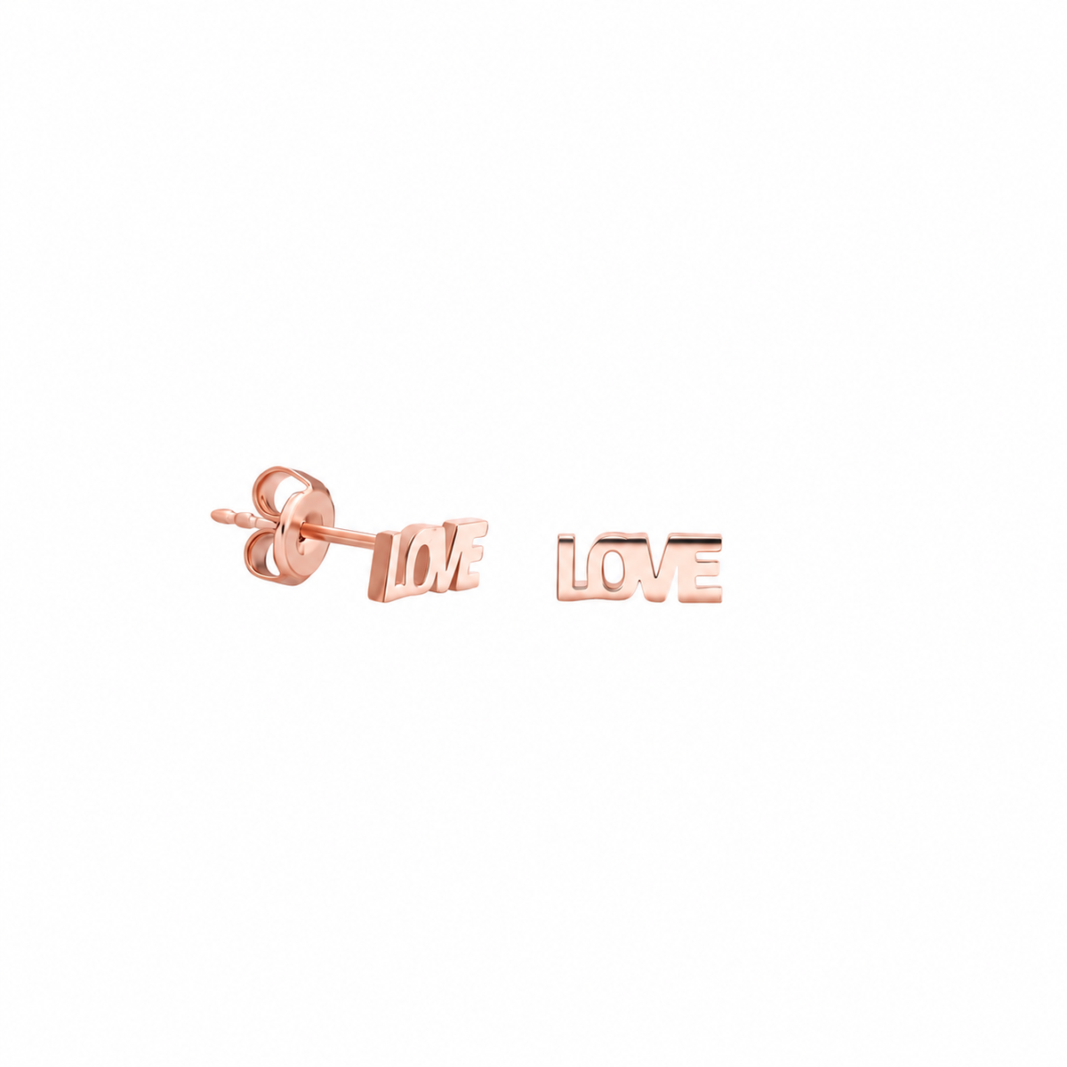 Minimal Love Yazılı Çivili Küpe | 925 Ayar Gümüş – Jeweliay Jewelry – 3 – Rose beyaz fon #RENK_rose