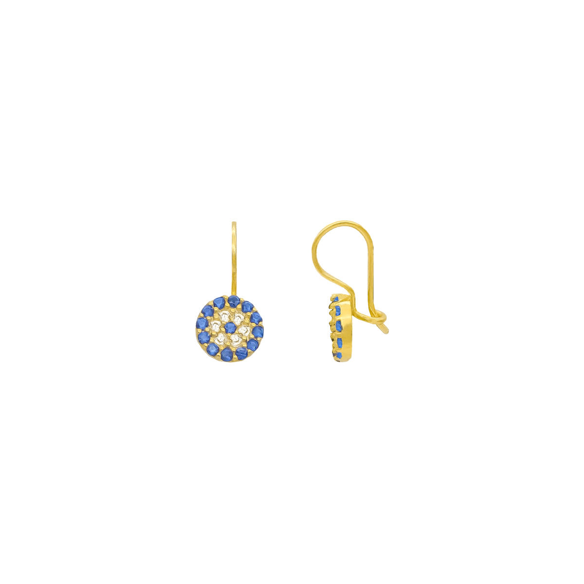 Nazar Tel Mengeç Küpe | 925 Ayar Gümüş – Jeweliay Jewelry – 1 – Gold beyaz fon #RENK_gold