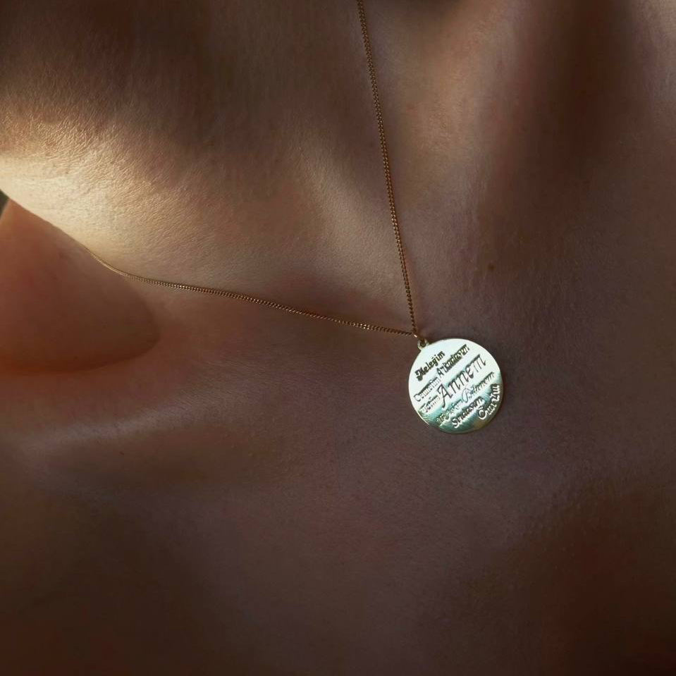 Sevgi Sözcükleri İşlemeli Annem Kolye | 925 Ayar Gümüş – Jeweliay Jewelry – 2