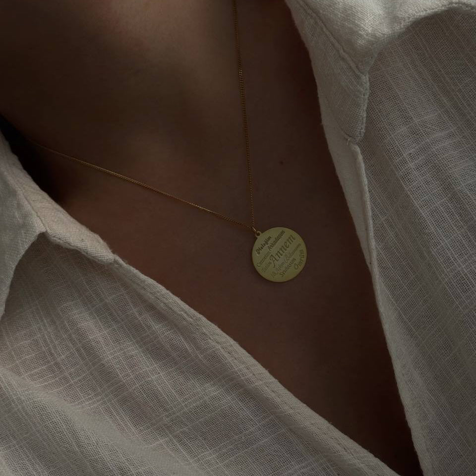 Sevgi Sözcükleri İşlemeli Annem Kolye | 925 Ayar Gümüş – Jeweliay Jewelry – 4