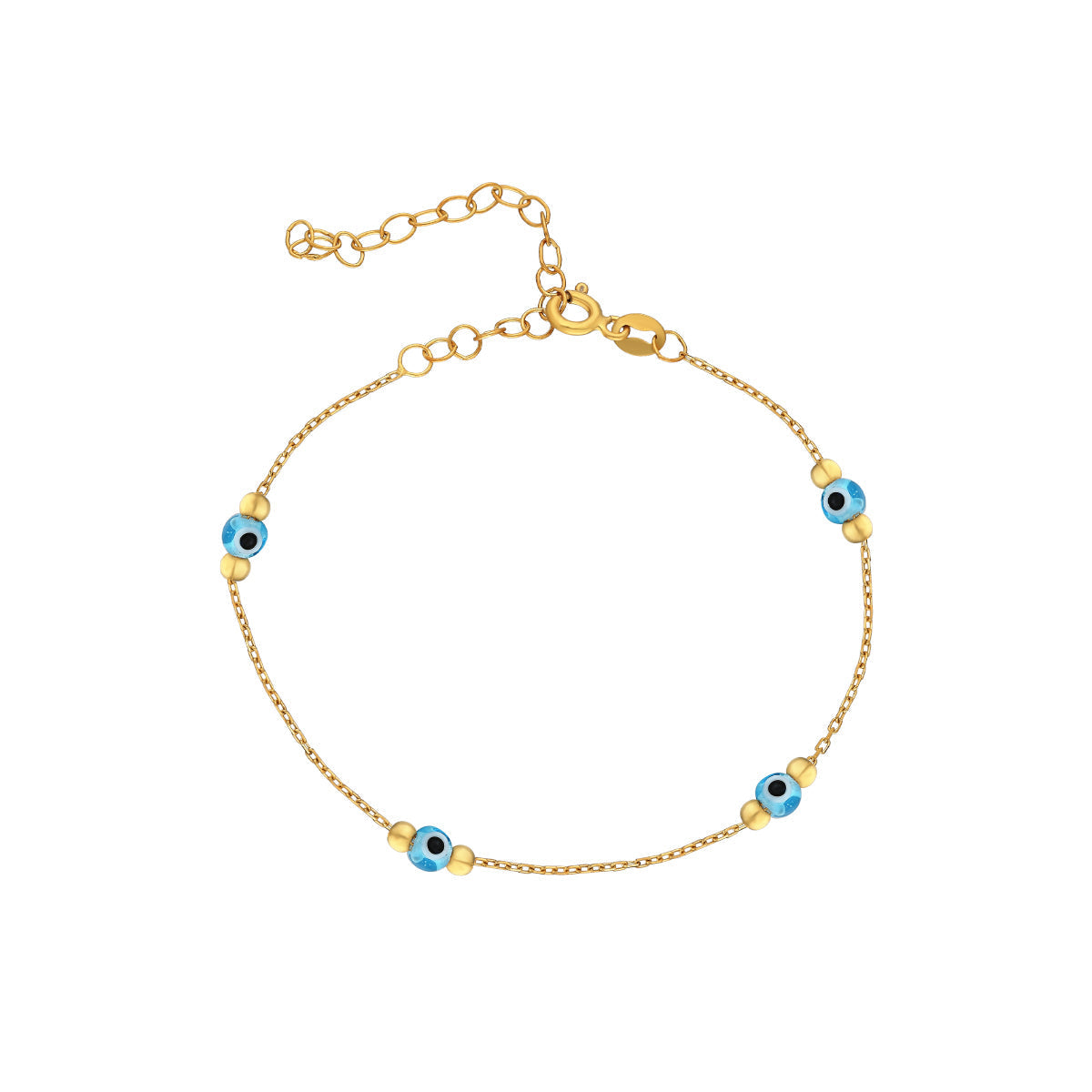 Toplu Göz Nazar Bileklik | 925 Ayar Gümüş – Jeweliay Jewelry – 1 – Gold beyaz fon #RENK_gold
