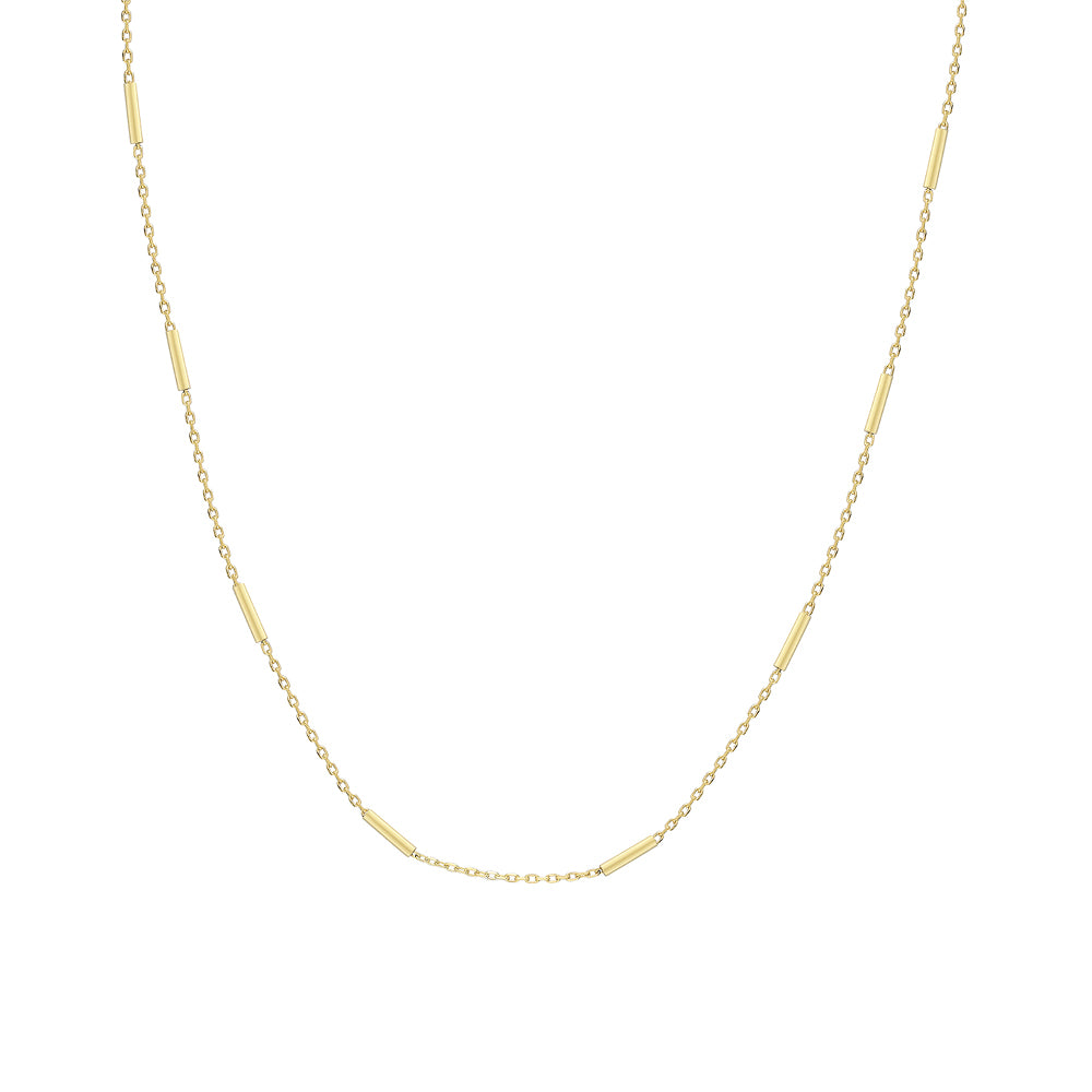 Veko Basic Zincir Kolye | 925 Ayar Gümüş — Gold — beyaz fon #RENK_gold