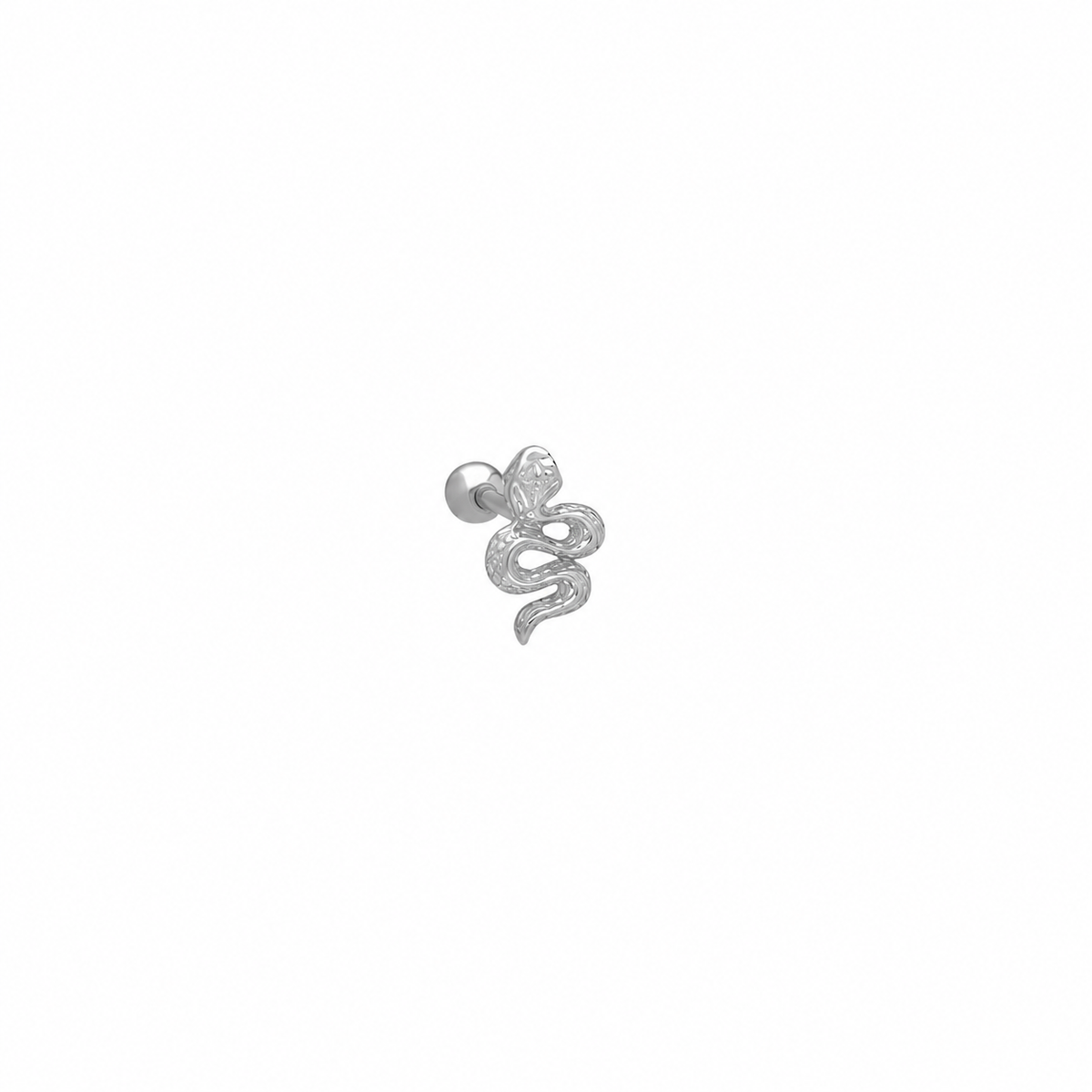 Yılan Model Piercing | 925 Ayar Gümüş – Jeweliay Jewelry – 2 – Silver beyaz fon #RENK_silver