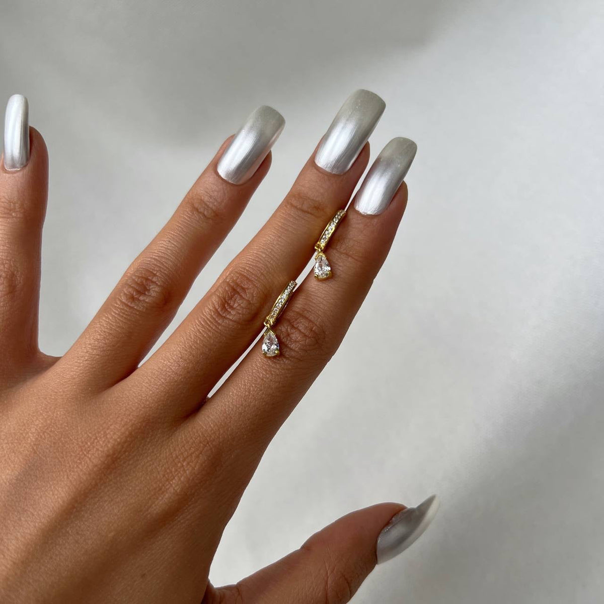 Zirkon Taşlı Damla Taş Sallantılı Küpe | 925 Ayar Gümüş – Jeweliay Jewelry – 4
