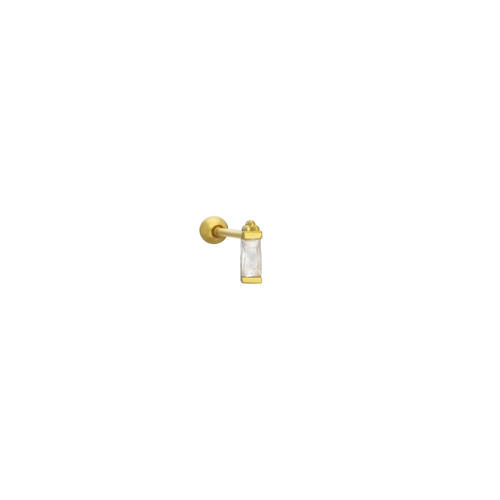 Zirkon Taşlı Mini Baget Piercing | 925 Ayar Gümüş – Jeweliay Jewelry – 1 – Gold beyaz fon #RENK_gold