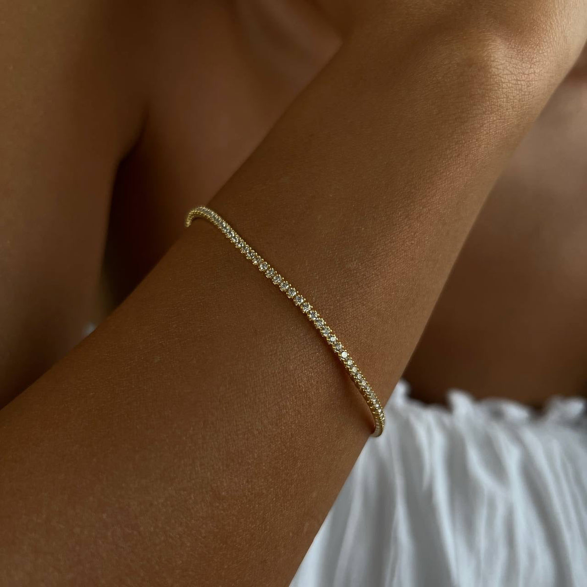 Zirkon Taşlı Su Yolu Bileklik | 925 Ayar Gümüş – Jeweliay Jewelry – 4